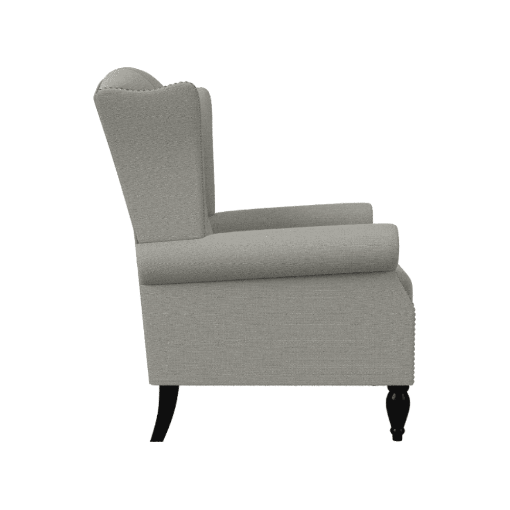 Copper Grove Crawley Diamond Button-Tufted Wingback Chair - Nice Maple