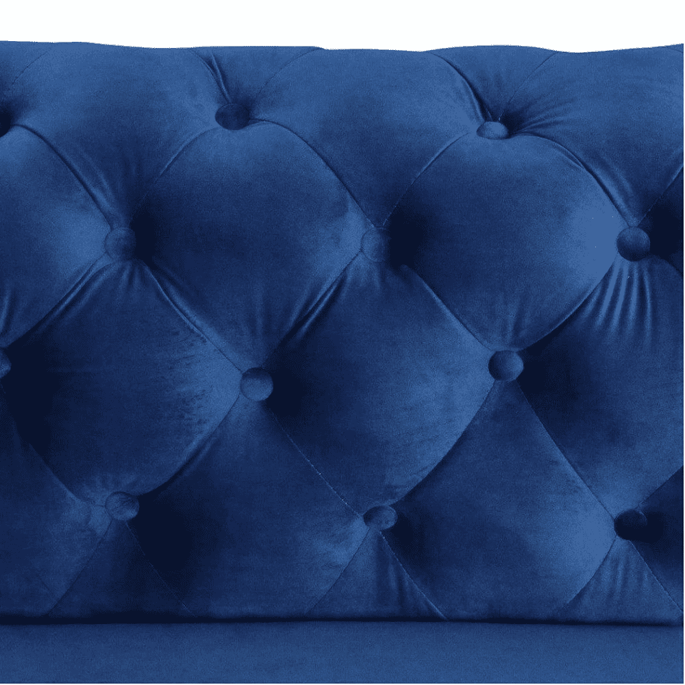 Dollo Chesterfield Suede Tufted Sofa Set - Nice Maple