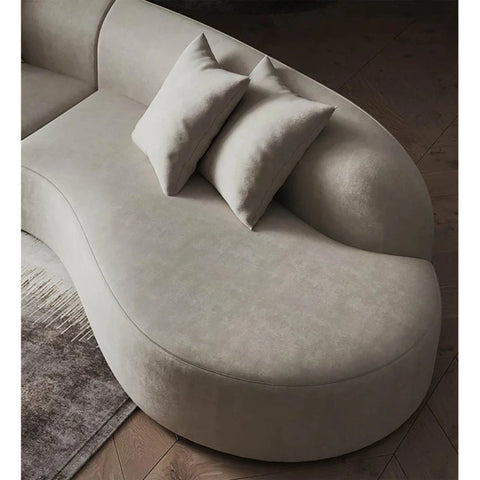 Remix Premium Upholstered Curved Sofa
