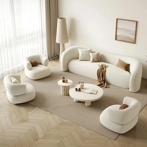 Bravo Premium Modern Suede Sofa Set