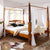 Erica Sheesham Wood Luxury Poster Bed in Honey Oak