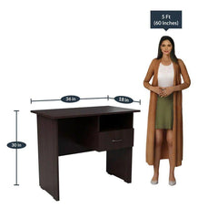 Shelly Study Table in Wenge Color - Nice Maple