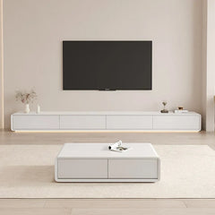 Kello Luxury TV Unit and Coffee Table in White