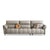Candy Premium Modern Sofa Set in Off White Leatherette
