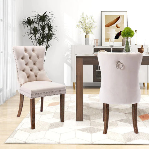Modern Quilted Upholstered Dining Chair