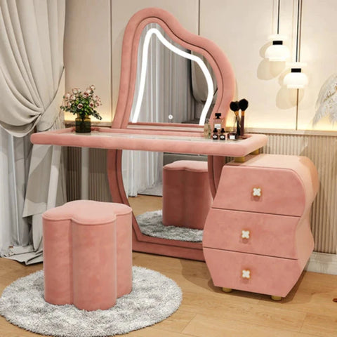 Dexter Dressing Table With Ottoman