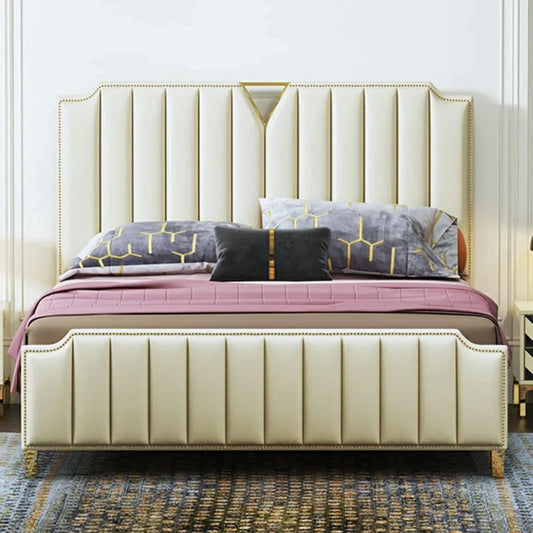 Becton Luxury Upholstered Bed In Suede