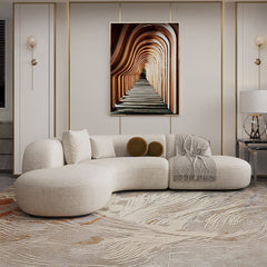 Buccky Luxury Sectional Sofa in Brooklyn Fabric