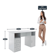 Unicorn Study Table in White Colour - Nice Maple