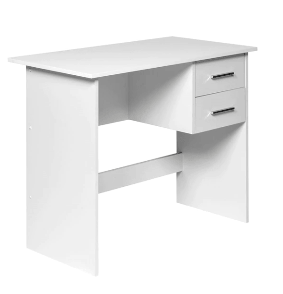 Zolo Study Table in White Color - Nice Maple