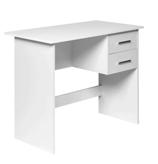 Zolo Study Table in White Color - Nice Maple