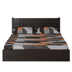 Cleopatra Bed with Storage in Brown Finish - Nice Maple