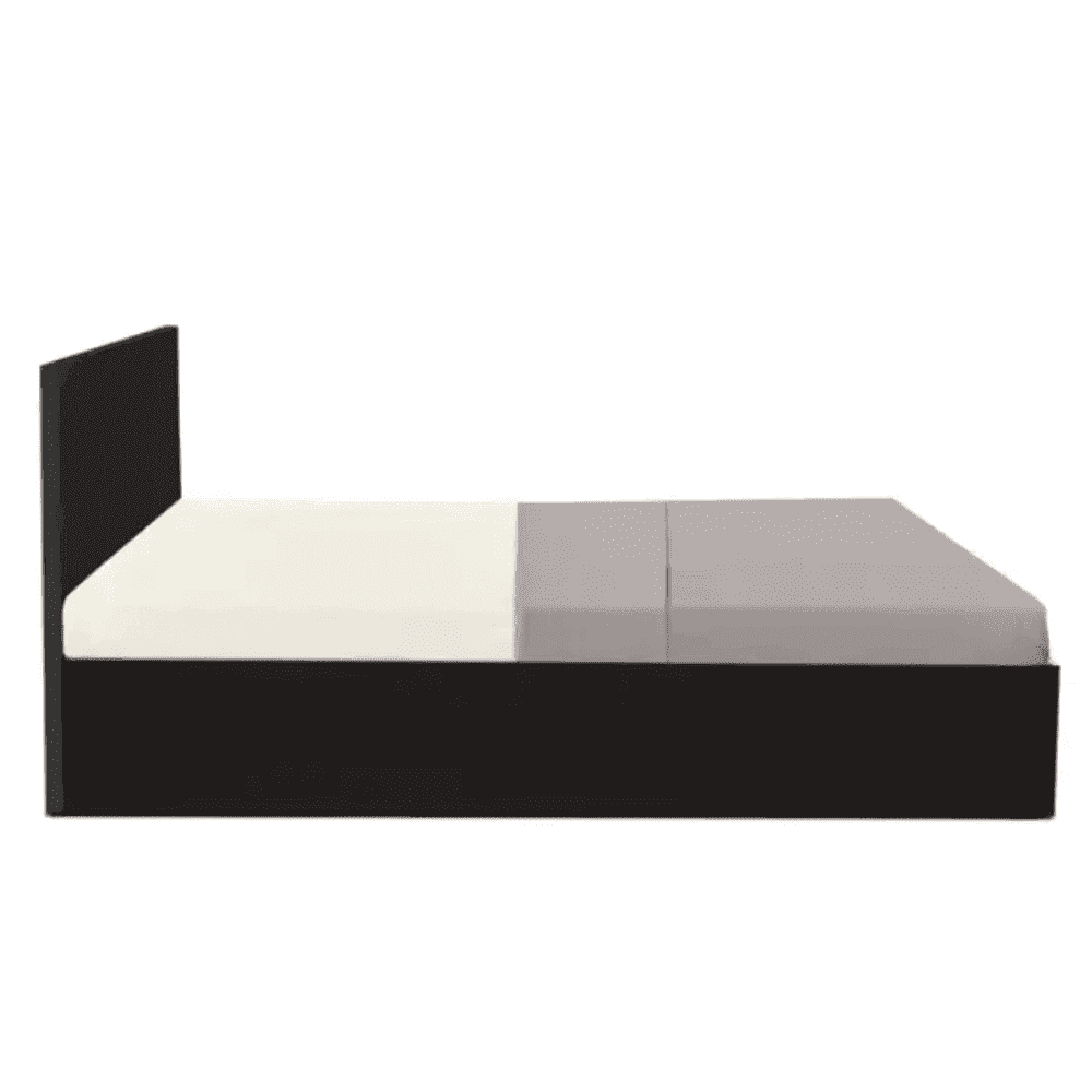Axis Wooden Bed with Storage in Brown Matte Finish - Nice Maple