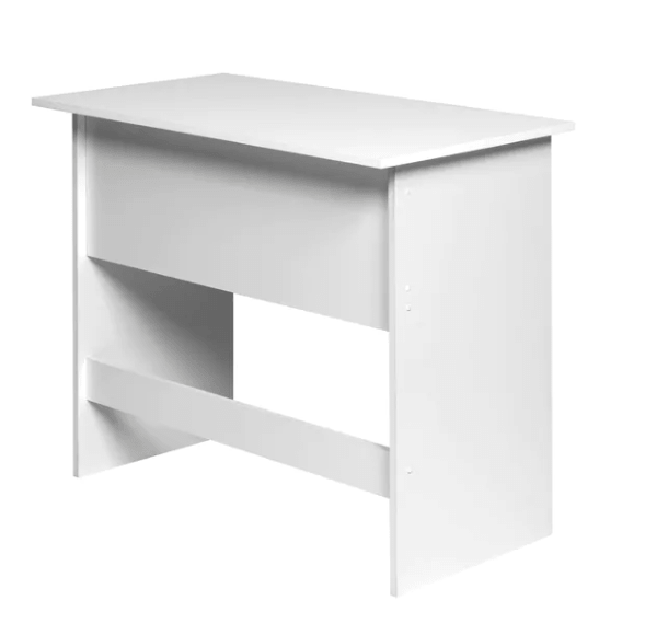 Zolo Study Table in White Color - Nice Maple