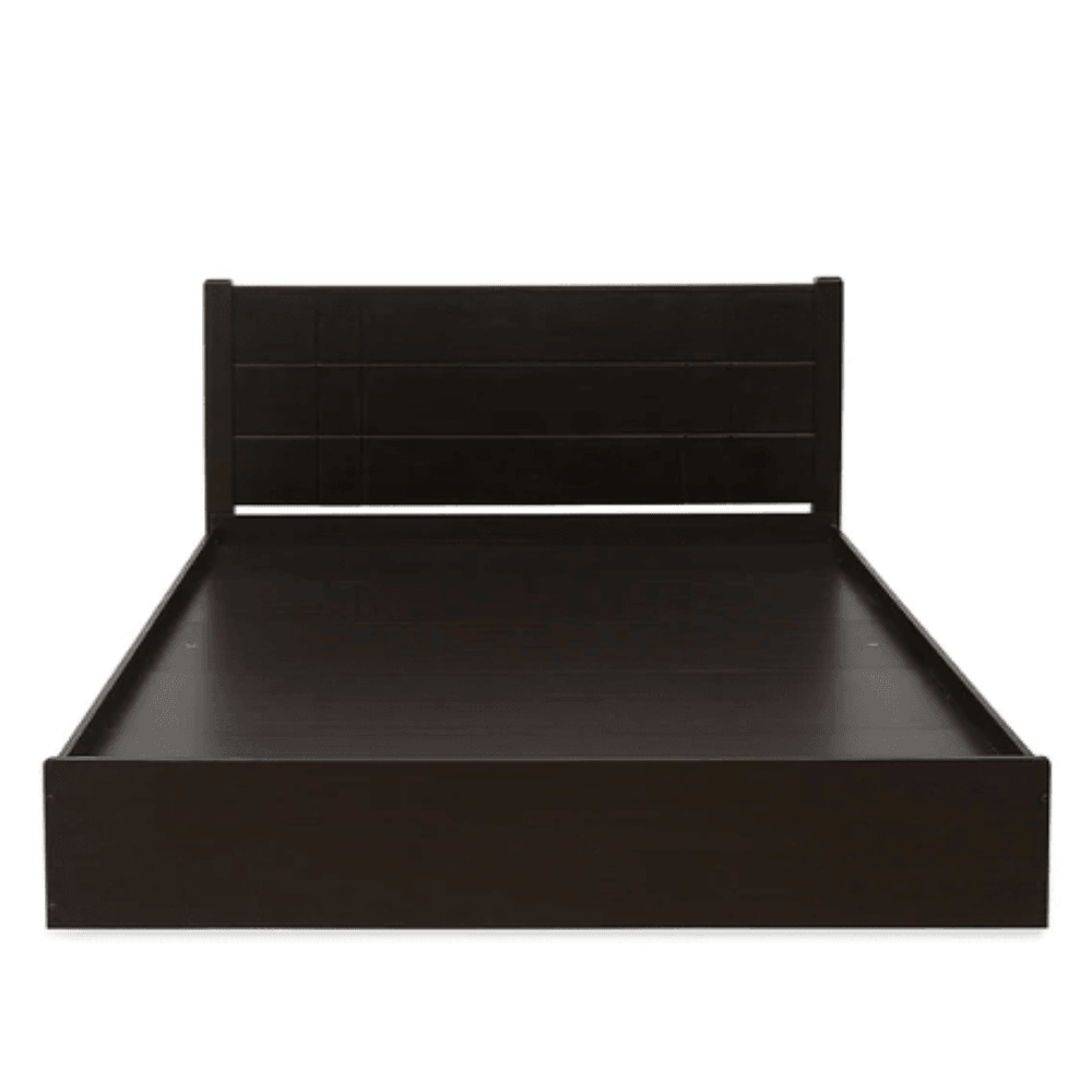 Cleopatra Bed with Storage in Brown Finish - Nice Maple