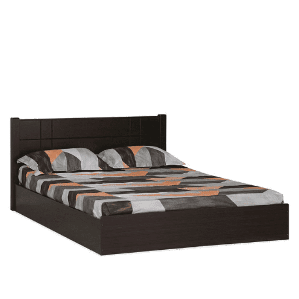 Cleopatra Bed with Storage in Brown Finish - Nice Maple