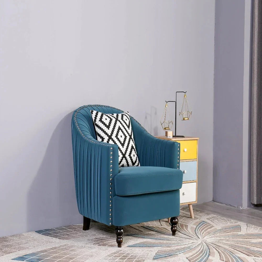 Cupbox Accent Chair in Blue - Nice Maple