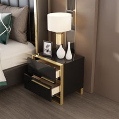 Stylo Side Table in PU Paint with SS Legs - Nice Maple