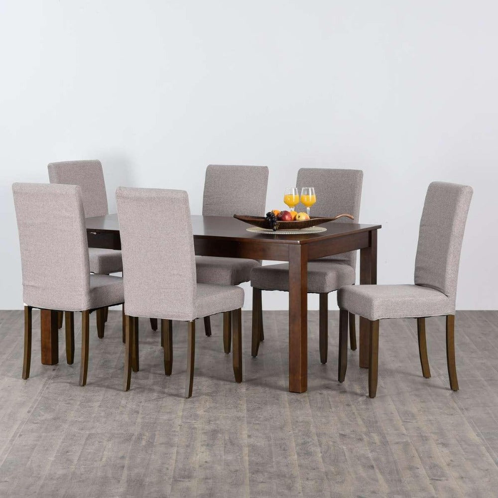 Rolex 6 Seater Dining Table in Grey/Wenge - Nice Maple