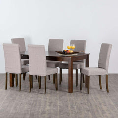 Rolex 6 Seater Dining Table in Grey/Wenge - Nice Maple
