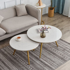 Unicorn Golden Nesting Table Set of Two - Center Table - Nice Maple