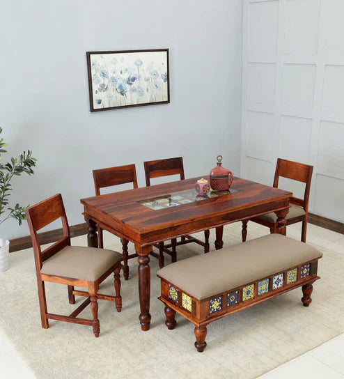 Superb 6 Seater Dining Table in Wenge Color - Nice Maple