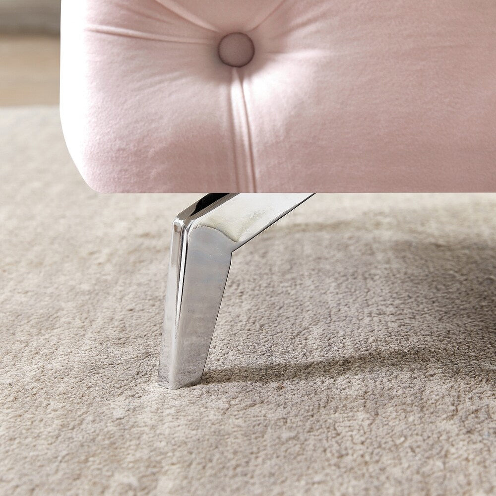 Unicorn Suede Lounger in Blush Pink Color - Nice Maple