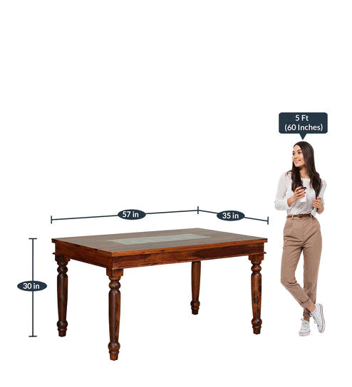 Superb 6 Seater Dining Table in Wenge Color - Nice Maple