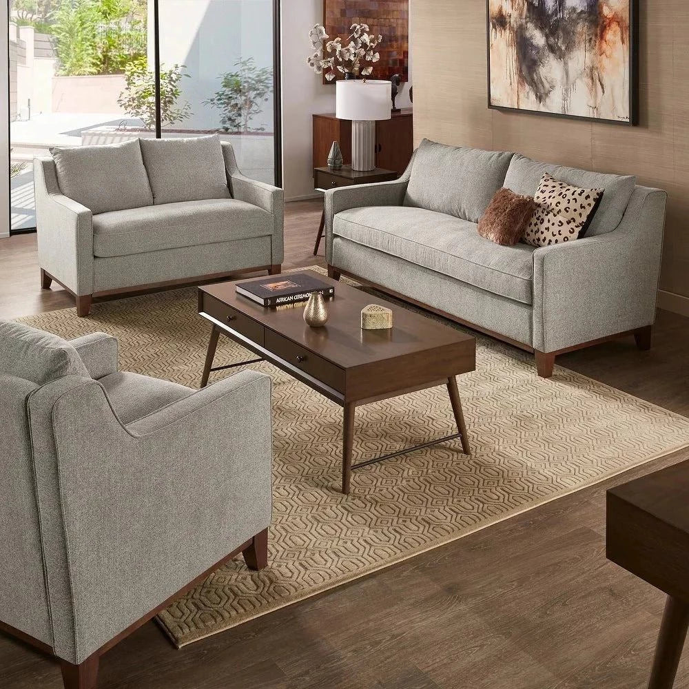 Donald Luxury Straight Line Sofa Set - Nice Maple