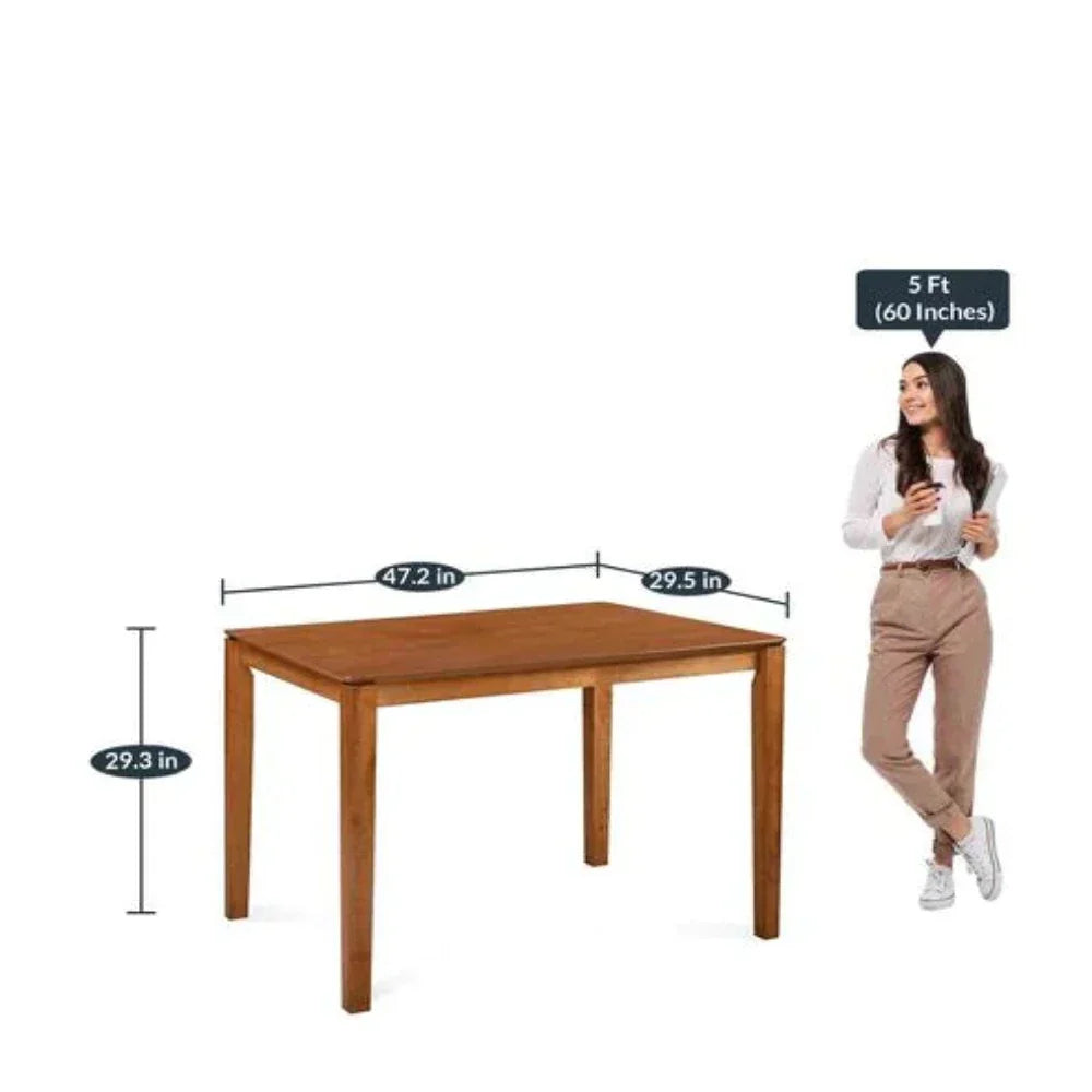 Jackie 4 Seater Dining Table in Honey Oak Color - Nice Maple