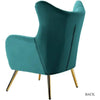 Becky Suede Accent Chair - Nice Maple