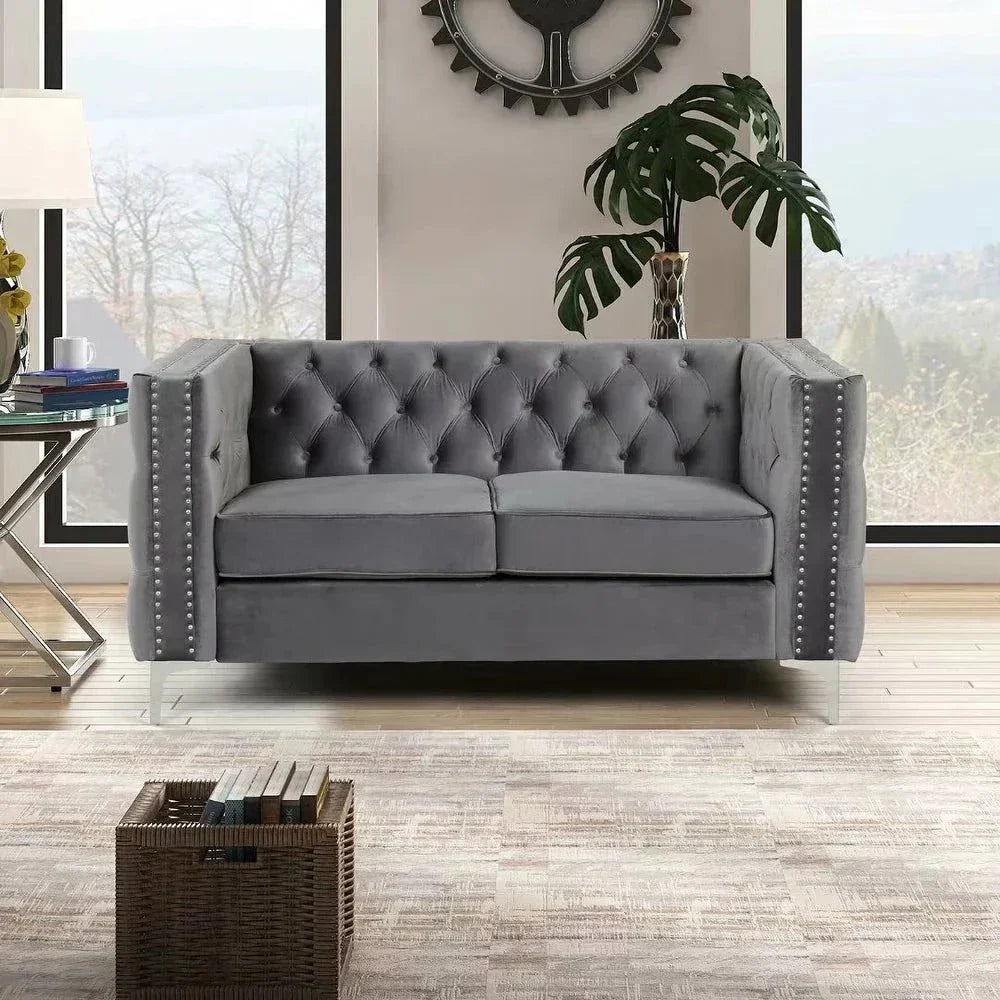 Livup Chesterfield Sofa Set - Nice Maple