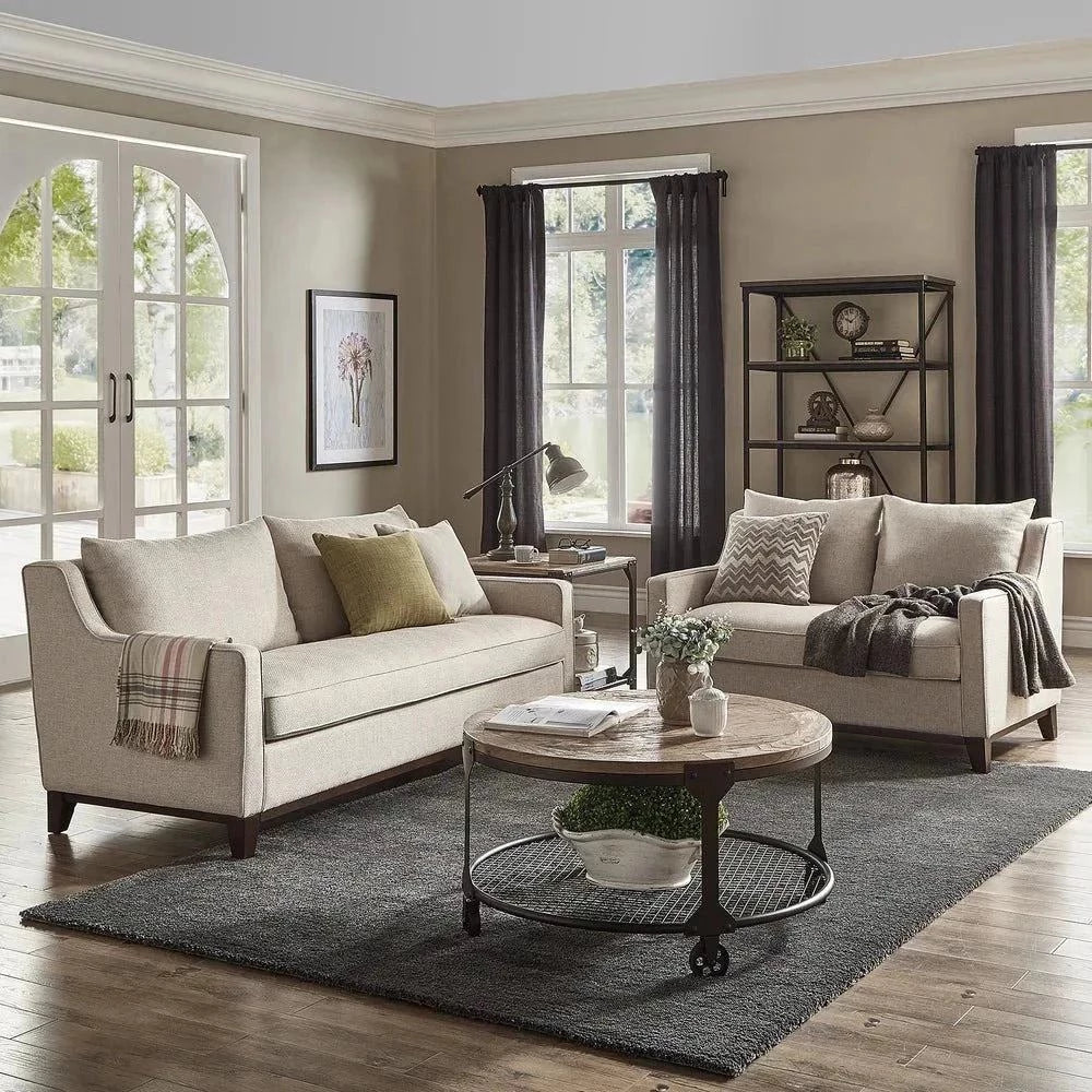 Donald Luxury Straight Line Sofa Set - Nice Maple