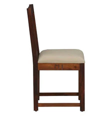 Tipsy 6 Seater Dining Table in Wenge Color (Sheesham Wood) - Nice Maple