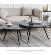Unicorn Golden Nesting Table Set of Two - Center Table - Oak Inside