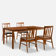 Jackie 4 Seater Dining Table in Honey Oak Color - Nice Maple