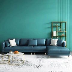 Pluto Luxury Modern Leatherette Sofa Set in Green - Nice Maple