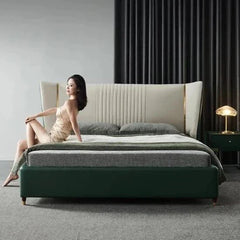 Yollo Luxury Upholstered Bed in Leatherette
