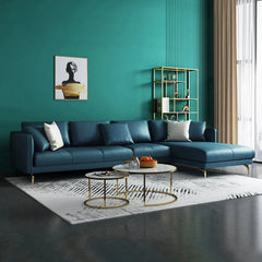 Pluto Luxury Modern Leatherette Sofa Set in Green - Nice Maple