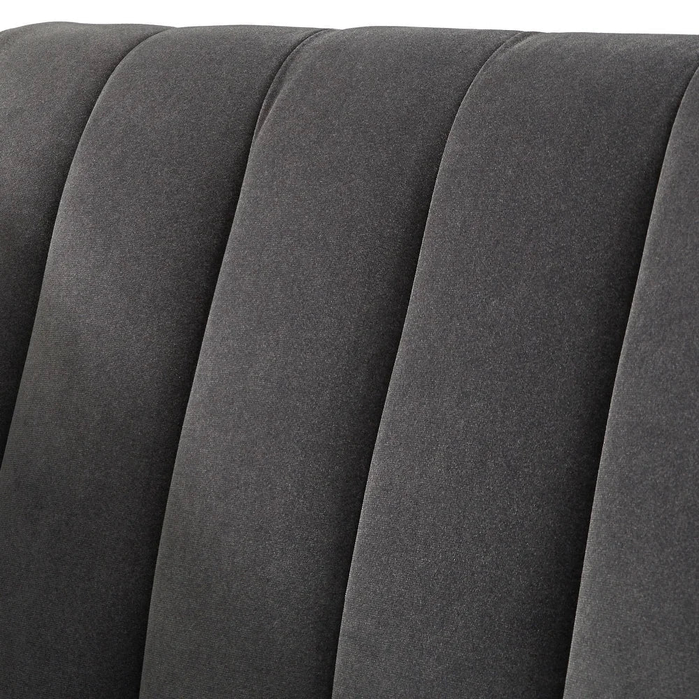 Boombox Luxury Straight Line Sofa Set in Suede