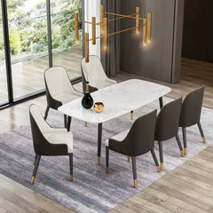Rolex Luxury 6 Seater Dining Table in Black - Nice Maple