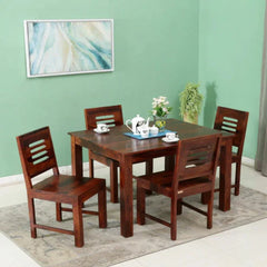 Hazelnut 4 Seater Dining Table in Honey Oak Color - Nice Maple