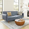 Hexa Luxury Mid-Century Sofa In Suede