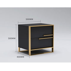 Stylo Side Table in PU Paint with SS Legs - Nice Maple