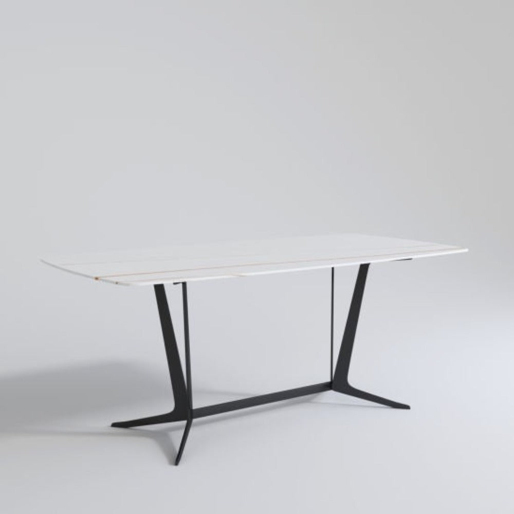 Lexus Luxury 6 Seater Dining Table in Blue - Nice Maple