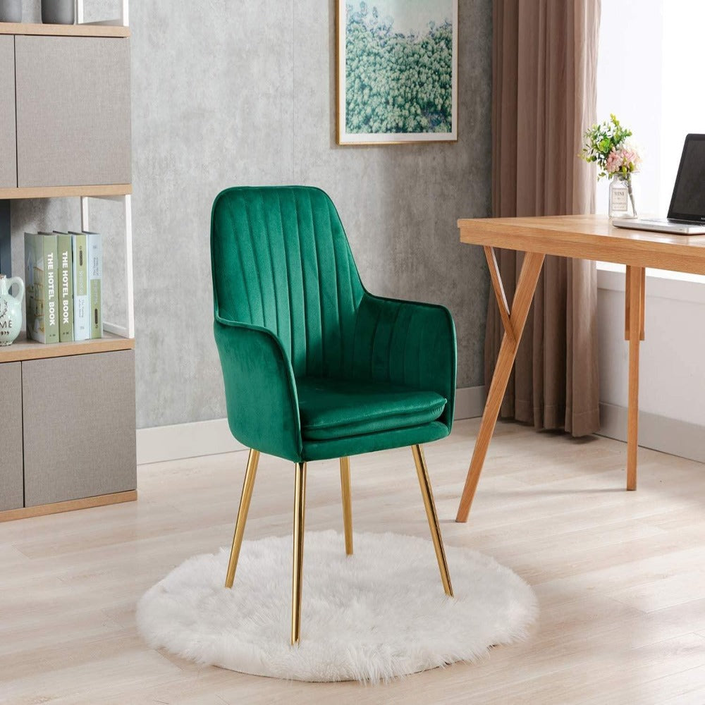 Oppo Suede Accent Chair - Nice Maple