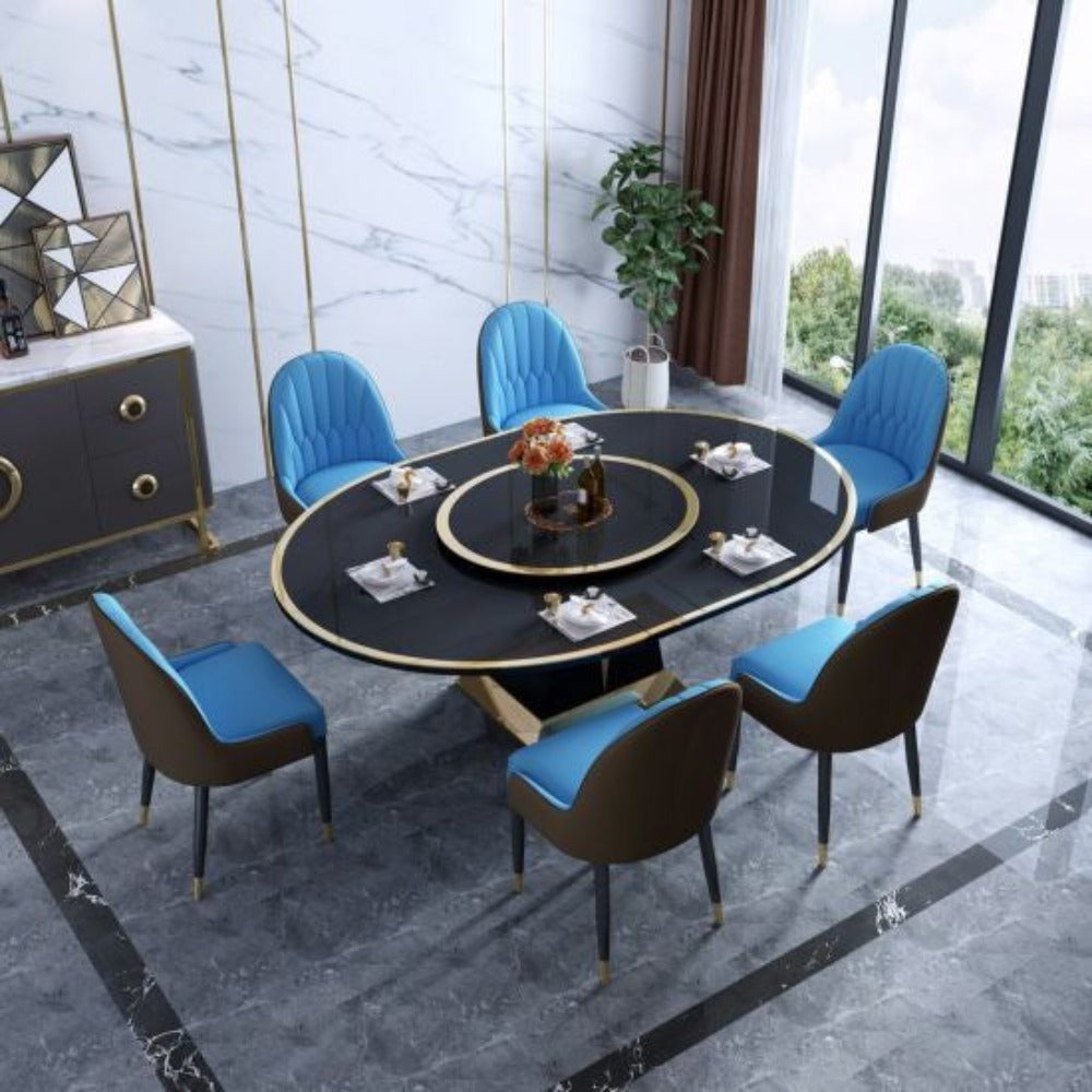 Practo Luxury 6 Seater Dining Table - Nice Maple