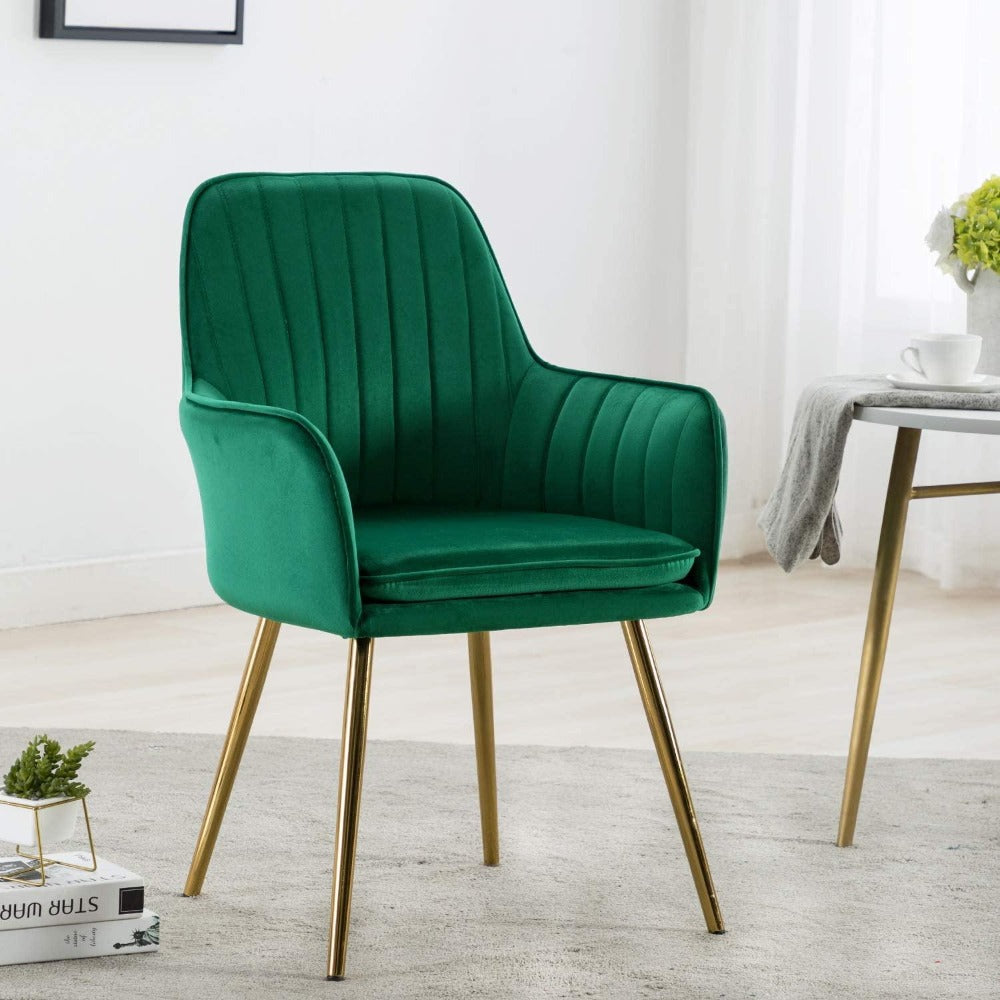 Oppo Suede Accent Chair - Nice Maple