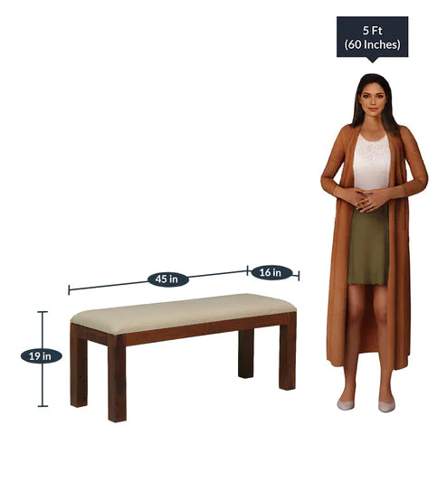 Tipsy 6 Seater Dining Table in Wenge Color (Sheesham Wood) - Nice Maple