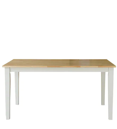Smarty 6 Seater Dining Table in White Color - Nice Maple
